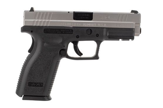 Springfield Armory XD 9mm Pistol features a stainless steel slide